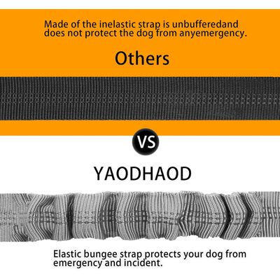 HausPets Cinturón seguridad perros ajustable elástico 2 1 absorción