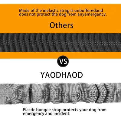 Verstellbarer, elastischer 2-in-1-Autogurt für Hunde, stoßdämpfend Verstellbarer, elastischer 2-in-1-Autogurt für Hunde, stoßdämpfend