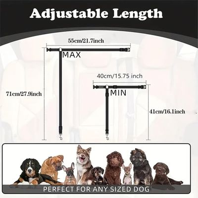 Attache sécurité chien 100g ceinture rétractable avec attache siège