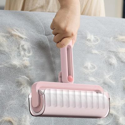 HausPets Brosse 4-en-1 anti-poils tige réglable
