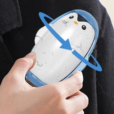 HausPets Rodillo reutilizable con forma pingüino, portátil antipelusas ropa HausPets Rodillo reutilizable con forma pingüino, portátil antipelusas ropa