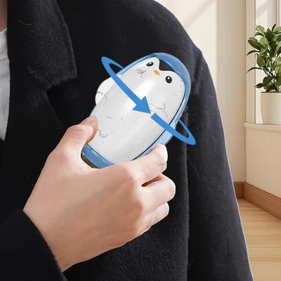 HausPets Rodillo reutilizable con forma pingüino, portátil antipelusas ropa HausPets Rodillo reutilizable con forma pingüino, portátil antipelusas ropa
