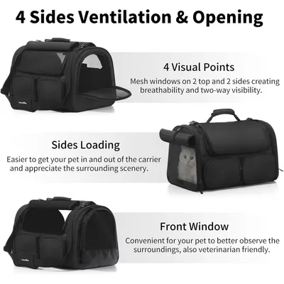 HausPets Sac de Transport Pliable pour Chien et Chat, Approuvé Avion HausPets Sac de Transport Pliable pour Chien et Chat, Approuvé Avion
