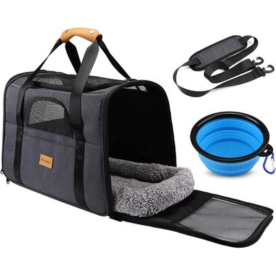 HausPets Sac Transport Pliable et Respirant pour Chat et Petit Chien