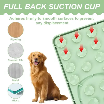 HausPets Tapis de Léchage Silicone Antidérapant avec Ventouses pour Chien HausPets Tapis de Léchage Silicone Antidérapant avec Ventouses pour Chien