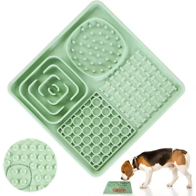 HausPets Tapis de Léchage Silicone Antidérapant avec Ventouses pour Chien HausPets Tapis de Léchage Silicone Antidérapant avec Ventouses pour Chien