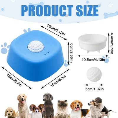 HausPets Bol léchage sphère bleue apaisant
