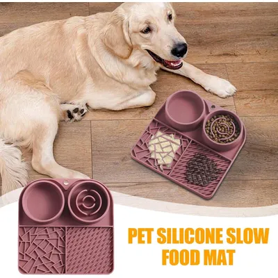 HausPets 2-in-1 Silikon-Leckmatte mit Saugnapf