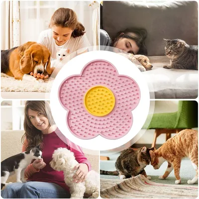 HausPets Leckmatte für langsames Füttern von Katzen