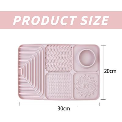 HausPets Tapis léchage rose zones alimentation lente