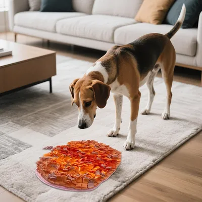 HausPets Langsamer Suchteppich zur Linderung von Langeweile bei Hunden