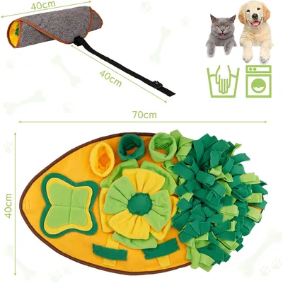 HausPets Faltbares Anti-Stress-Schnüffelpuzzle-Teppich