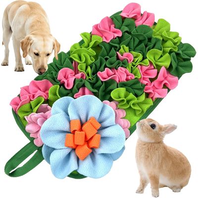 HausPets 2-in-1 Suchmatte mit Blumenmuster 45x25cm