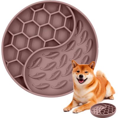 HausPets Silikon-Schüssel für langsames Füttern, Puzzle