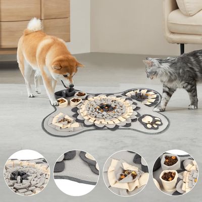 HausPets Tapis renifler os 63x43cm gris lavable
