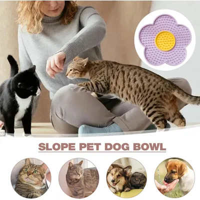 HausPets Leckmatte mit Saugnäpfen für Katzen/Hunde