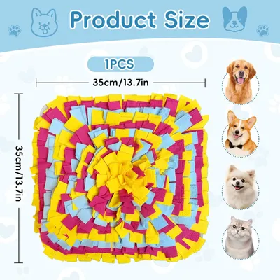 HausPets Tapis fouille 35cm jaune recherche nourriture HausPets Tapis fouille 35cm jaune recherche nourriture