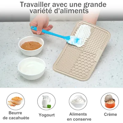 HausPets Lot de 2 Tapis de Léchage Silicone avec Ventouses pour Chien HausPets Lot de 2 Tapis de Léchage Silicone avec Ventouses pour Chien