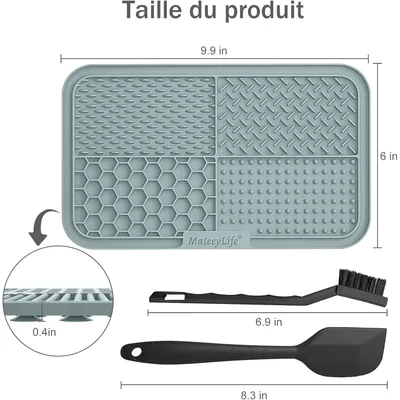 HausPets Lot de 2 Tapis de Léchage Silicone avec Ventouses pour Chien HausPets Lot de 2 Tapis de Léchage Silicone avec Ventouses pour Chien