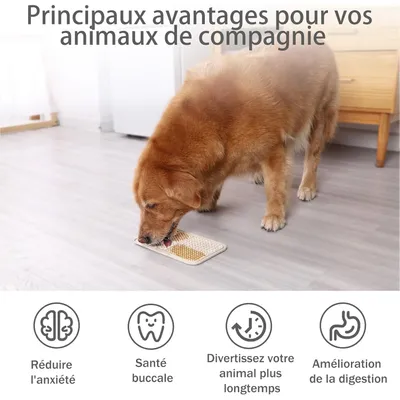 HausPets Lot de 2 Tapis de Léchage Silicone avec Ventouses pour Chien HausPets Lot de 2 Tapis de Léchage Silicone avec Ventouses pour Chien