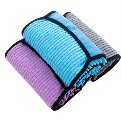 HausPets Serviette Bain Chien Chenille Poches Mains HausPets Serviette Bain Chien Chenille Poches Mains