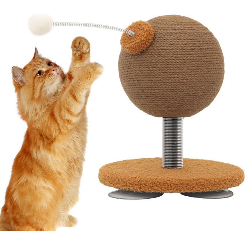 Kratzball für Katzen, rutschfest, für Bewegung und Unterhaltung