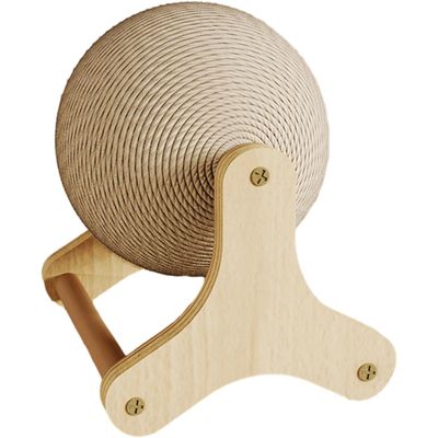 HausPets Griffoir en Sisal avec Base en Bois
