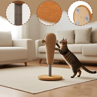 Kitten Scratching Post sisal, balle suspendue, anti-stress Kitten Scratching Post sisal, balle suspendue, anti-stress
