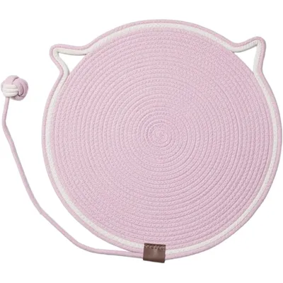 HausPets Tapis à Griffer Rond pour Chat avec Balle Interactive