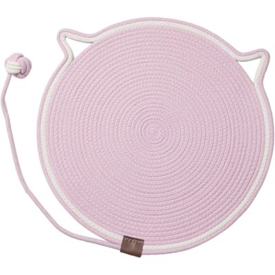 HausPets Tapis à Griffer Rond pour Chat avec Balle Interactive