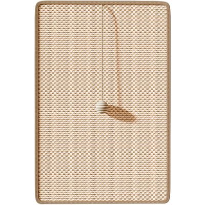 HausPets Kratzmatte aus Natursisal für Wand mit Hängespielzeug-Ball