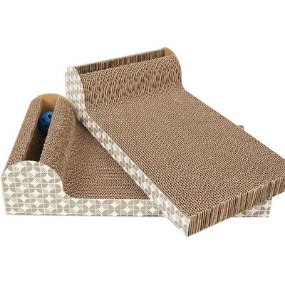 Intirilife planche gratter chat carton ondulé 45,5x24,5x10,5 cm Intirilife planche gratter chat carton ondulé 45,5x24,5x10,5 cm