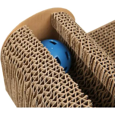 Intirilife planche gratter chat carton ondulé 45,5x24,5x10,5 cm Intirilife planche gratter chat carton ondulé 45,5x24,5x10,5 cm