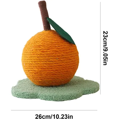 Griffoir sisal chat forme orange, anti-ennui, stimulation Griffoir sisal chat forme orange, anti-ennui, stimulation