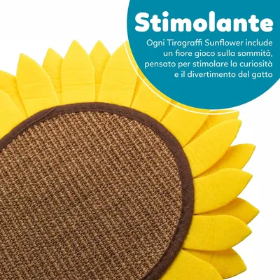 Griffoir tournesol 50 cm avec niche, jaune Griffoir tournesol 50 cm avec niche, jaune
