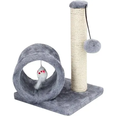 Petit chat escalade sisal, colonne amusante, griffoir, gris Petit chat escalade sisal, colonne amusante, griffoir, gris