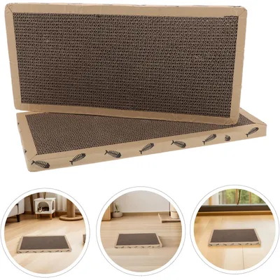 HausPets 2er-Set Flache Sisal-Kratzmatten für Katzen
