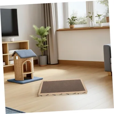HausPets 2er-Set Flache Sisal-Kratzmatten für Katzen