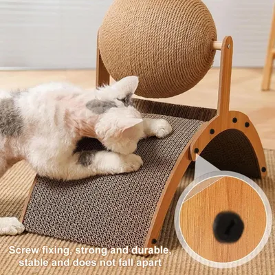 HausPets Boule à Griffer Verticale pour Chat HausPets Boule à Griffer Verticale pour Chat