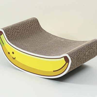 Arbre chat carton incurvé banane oignon carotte, anti-rayures