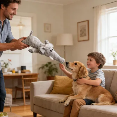 HausPets Jouet Peluche Chien Résistant avec Bruit et Froissement HausPets Jouet Peluche Chien Résistant avec Bruit et Froissement