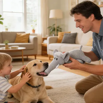 HausPets Jouet Peluche Chien Résistant avec Bruit et Froissement HausPets Jouet Peluche Chien Résistant avec Bruit et Froissement