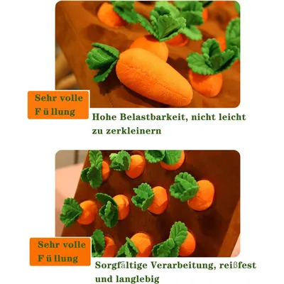 HausPets Schnüffelmatte für Hunde in Karottenform