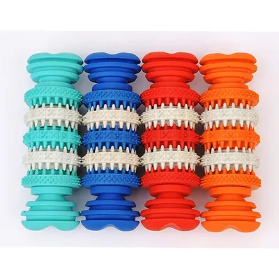 Jouet à mâcher caoutchouc non toxique - Nettoyage dents chien Jouet à mâcher caoutchouc non toxique - Nettoyage dents chien