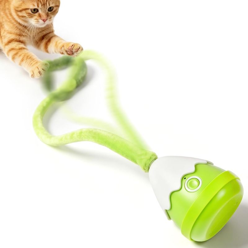 HausPets Automatisches Katzenspielzeug mit Rotierendem Schwanz