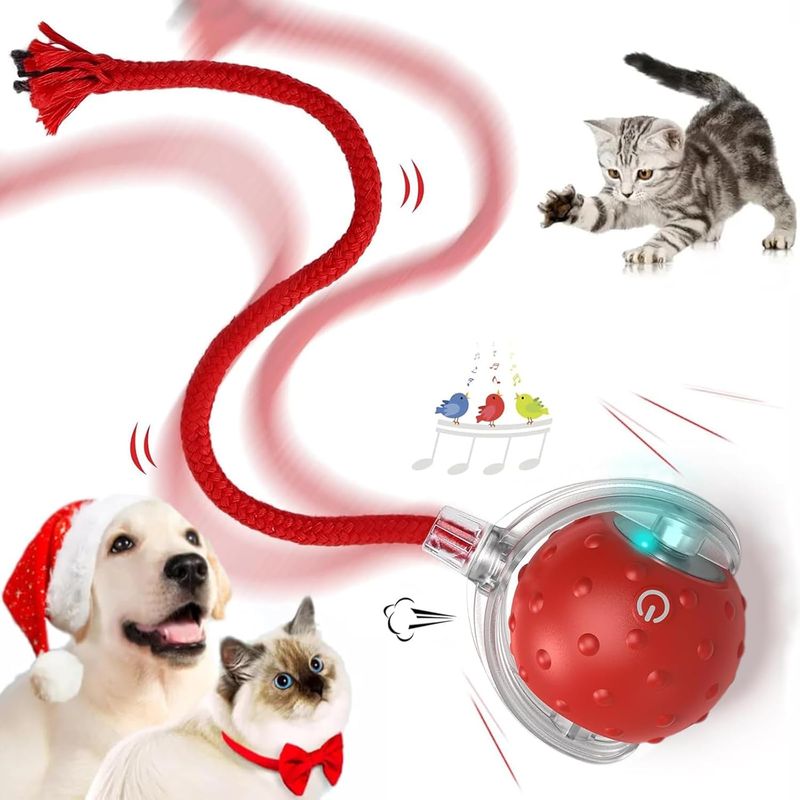 HausPets Intelligenter LED-Spielball Wiederaufladbar für Hund & Katze