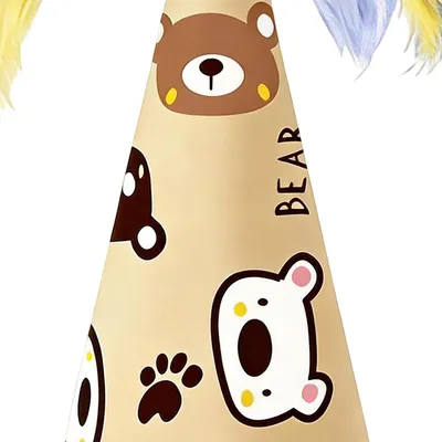 HausPets Jouet Interactif Chat Ours en Bois et Coton