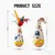 HausPets Spielzeug Katze Buche Wackelbalance Federn 2er Set