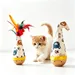 HausPets Spielzeug Katze Buche Wackelbalance Federn 2er Set