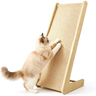 HausPets Griffoir Chat Rampe Sisal 69cm Bois L Protecteur Meubles HausPets Griffoir Chat Rampe Sisal 69cm Bois L Protecteur Meubles